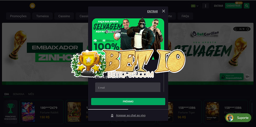 bet io registrar